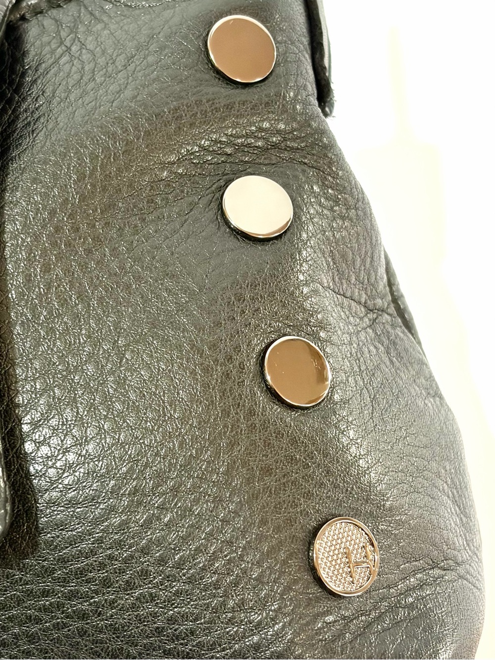 Hammitt VIP Satchel In Black Leather With Gunmetal Hardware EUC - Picture 10 of 14